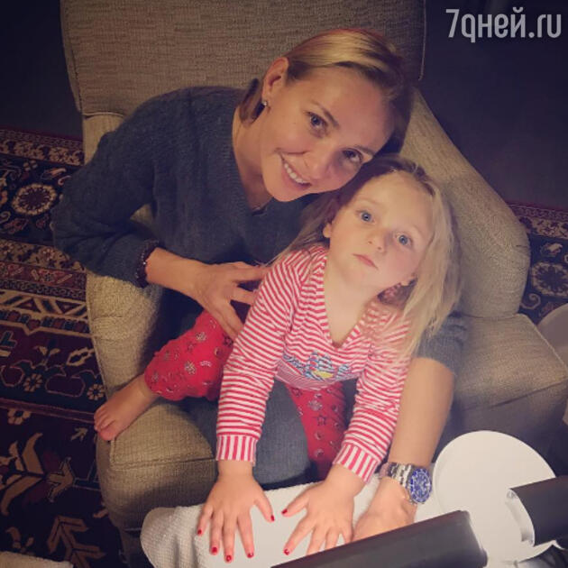 Татьяна Навка с дочкой Надей
